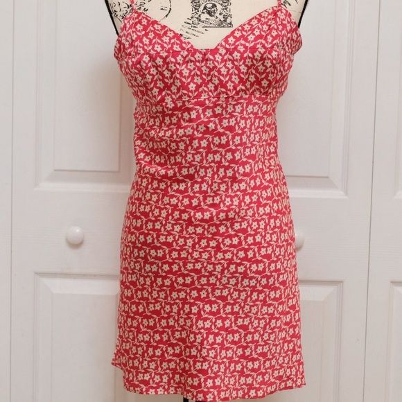 NWOT Free People On the Radar Dress, Red Slipdress Cherrygirl - Picture 12 of 12